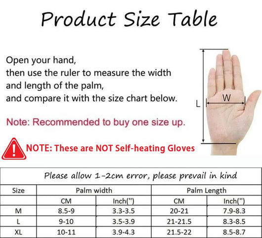 Outdoor Winter Gloves – Touchscreen Windproof Full-Finger