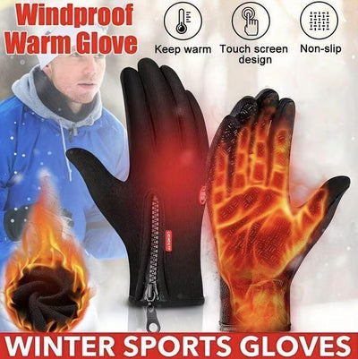 Outdoor Winter Gloves – Touchscreen Windproof Full-Finger