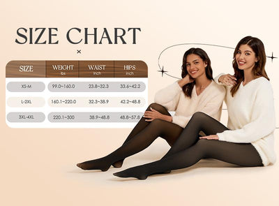 Tournesol Fleece Lined Tights One-Lined Seams