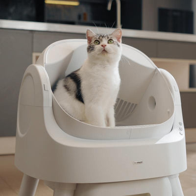 Autoscooper Open-Top Odorless Cat Litter Box