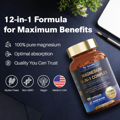 Totaria 12-in-1 Magnesium Complex Capsules