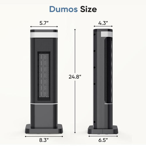 24-Inch Indoor Oscillating Space Heating System