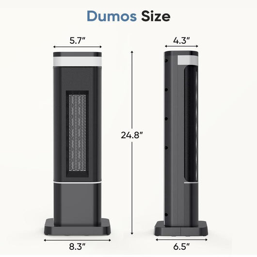 24-Inch Indoor Oscillating Space Heating System