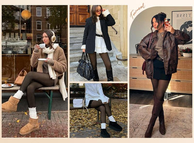 Tournesol Fleece Lined Tights One-Lined Seams