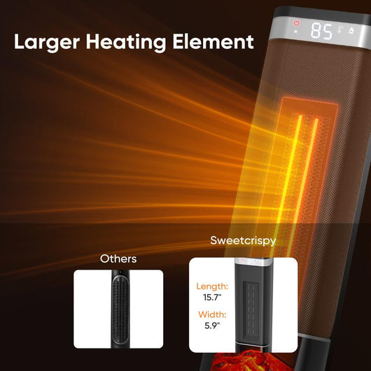 24-Inch Indoor Oscillating Space Heating System