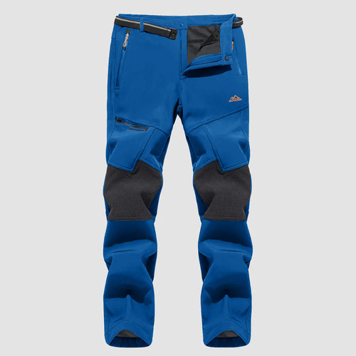 Men's Fleece-Lined Ski Pants - Water-Resistant, 4 Zip Pockets