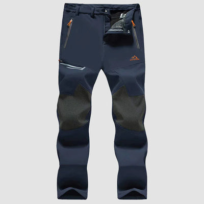 Men's Fleece-Lined Ski Pants - Water-Resistant, 4 Zip Pockets