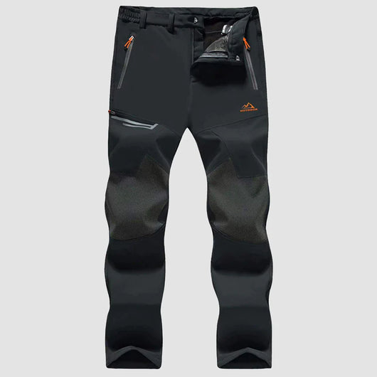 Men's Fleece-Lined Ski Pants - Water-Resistant, 4 Zip Pockets