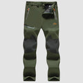 Men's Fleece-Lined Ski Pants - Water-Resistant, 4 Zip Pockets