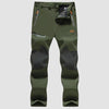 Men's Fleece-Lined Ski Pants - Water-Resistant, 4 Zip Pockets