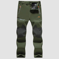 Men's Fleece-Lined Ski Pants - Water-Resistant, 4 Zip Pockets