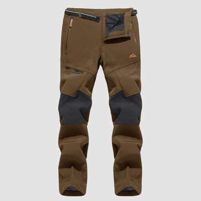 Men's Fleece-Lined Ski Pants - Water-Resistant, 4 Zip Pockets
