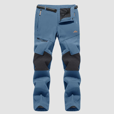 Men's Fleece-Lined Ski Pants - Water-Resistant, 4 Zip Pockets