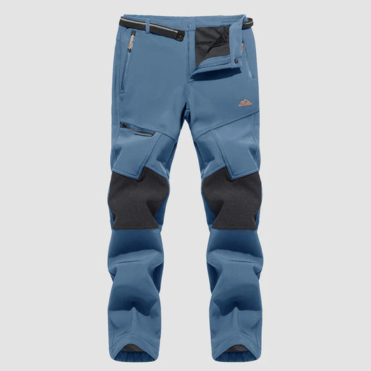 Men's Fleece-Lined Ski Pants - Water-Resistant, 4 Zip Pockets