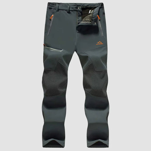 Men's Fleece-Lined Ski Pants - Water-Resistant, 4 Zip Pockets