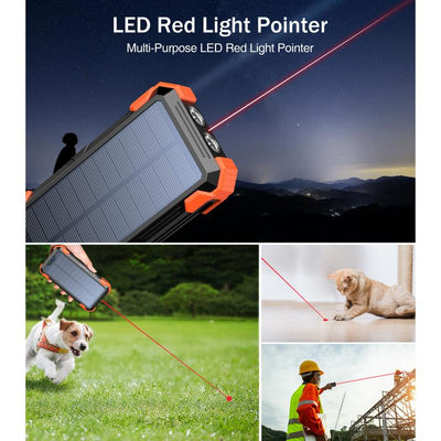 Solar Power Bank Wireless Charger