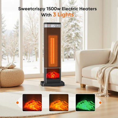 24-Inch Indoor Oscillating Space Heating System