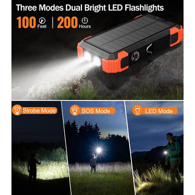 Solar Power Bank Wireless Charger