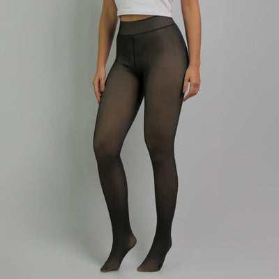 Tournesol Fleece Lined Tights One-Lined Seams