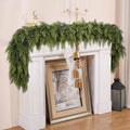 6 FT 2 Pcs Artificial Cedar Garlands – Real Touch Winter Greenery
