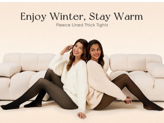 Tournesol Fleece Lined Tights One-Lined Seams