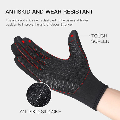 Outdoor Winter Gloves – Touchscreen Windproof Full-Finger